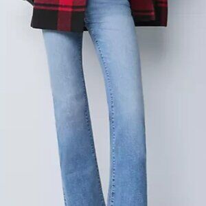 Ann Taylor Petite Boot Jean – Bright Mid Indigo Wash (Size 4P)